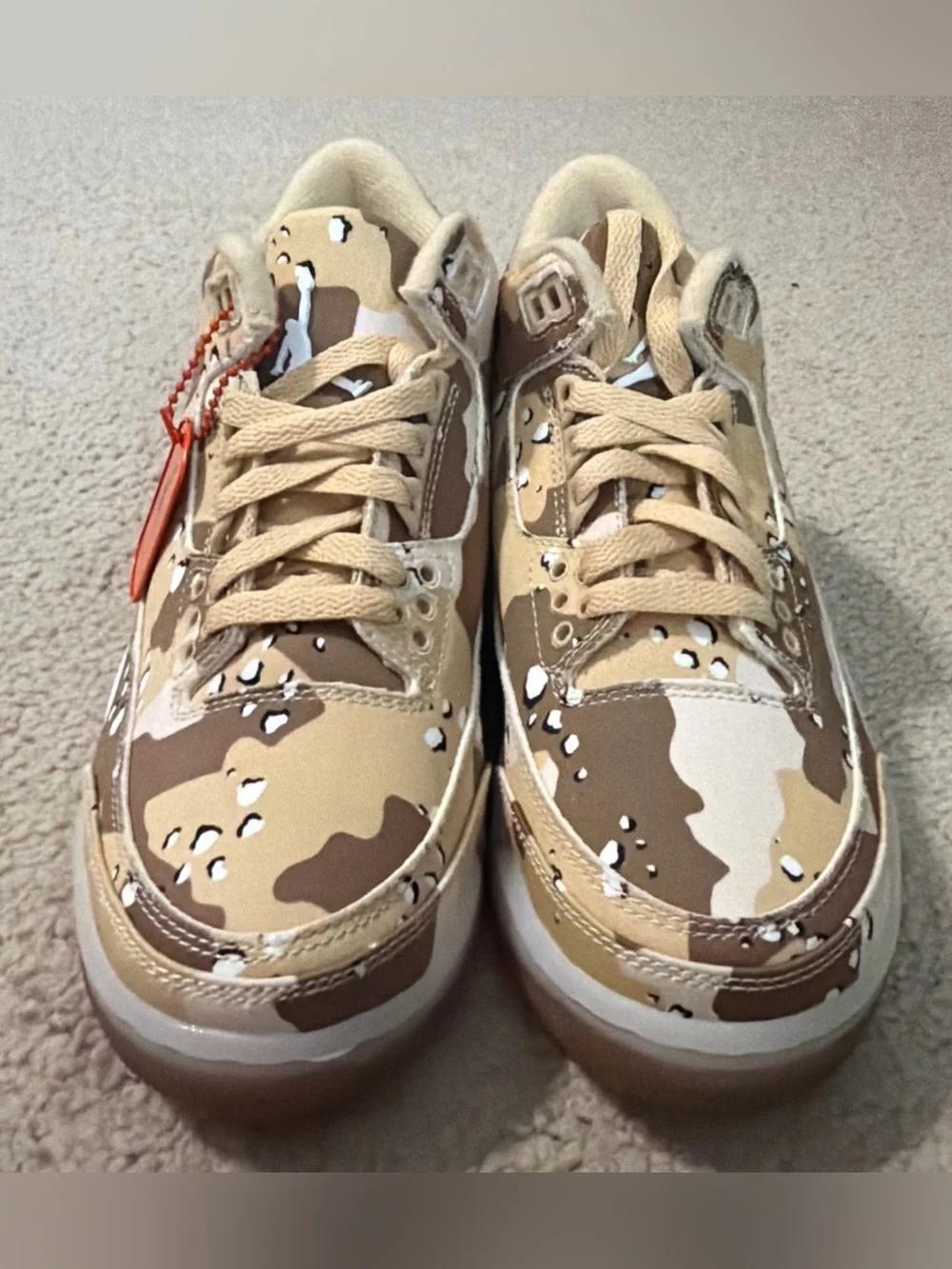 Nike Air Jordan 3 Retro Youth Size 6 Women’s 7.5 Sneakers Shoes HM4301-200 Camo